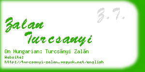 zalan turcsanyi business card